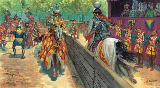 Justas en la Edad Media