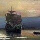 1920px mayflower in plymouth harbor, by william halsall