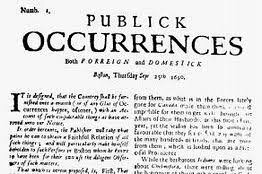 The First American Newspaper is Published