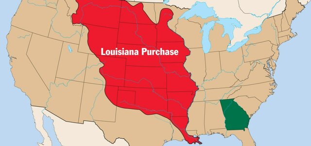 President Jefferson purchases the Louisiana Territory