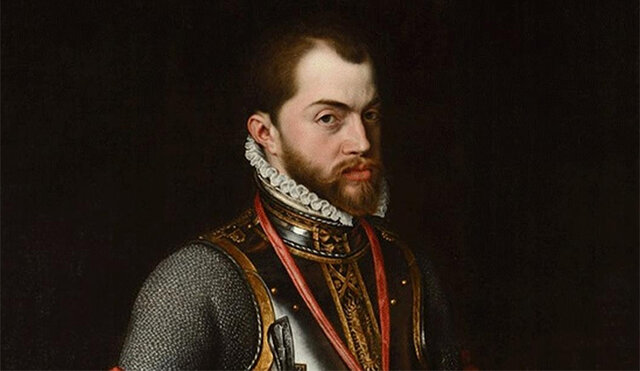 Felipe II al trono del reino español