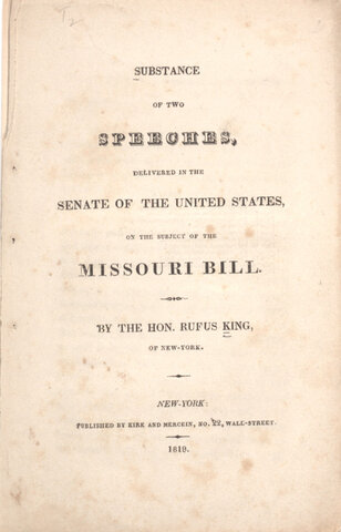 The Missouri Compromise is passed
