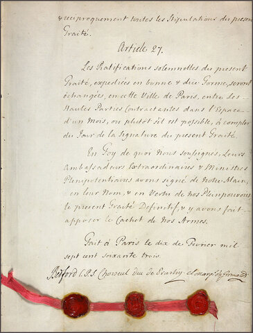 The Treaty of Paris