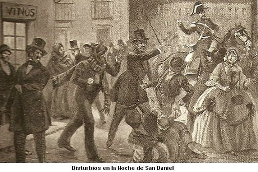 Protesta estudiantil en la Noche de San Daniel