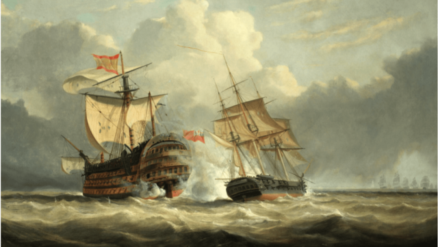 España entra en guerra con Reino Unido. Batalla del cabo de San Vicente (victoria británica).