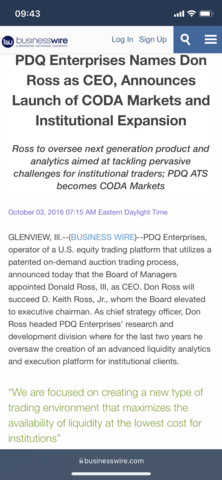 *Ron Moss named CEO of family business