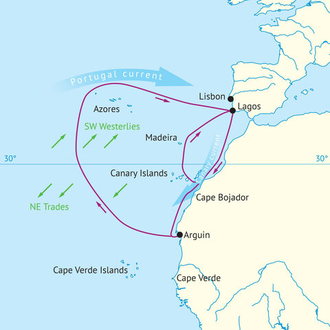 Return from Cape Bojador