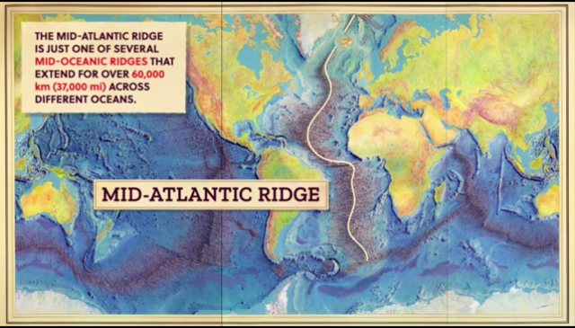 First Physiographic map of the mid-atlantic ridge