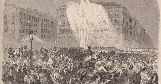 Protesta estudiantil en la Noche de San Daniel