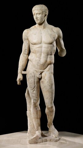 GRECIA. ESCULTURA. Doríforo 450-440 a.C.