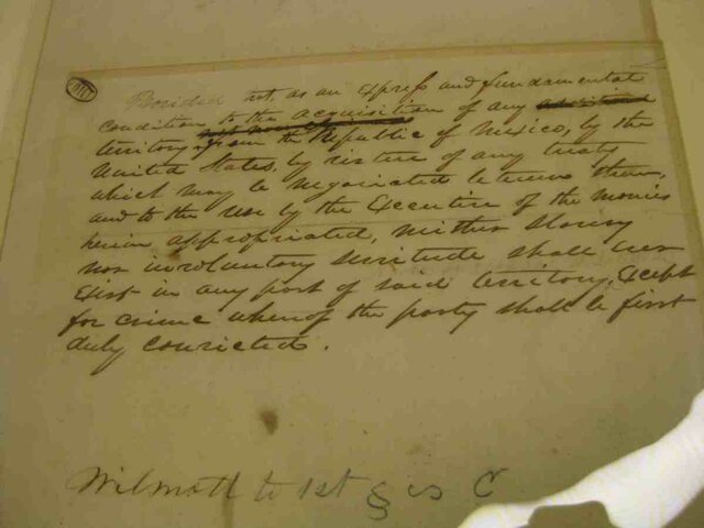 Wilmont Proviso(Political)