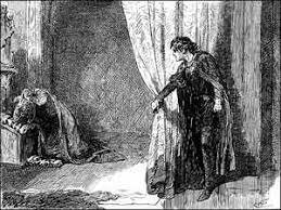 Hamlet sees Claudius praying