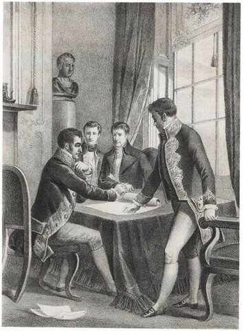 Tratado de Valençay: reconocimiento de Fernando VII como rey de España.