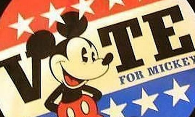 Mickey Mouse was actually elected president