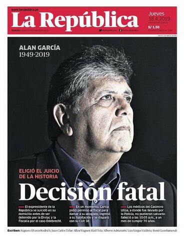 El suicidio de Alan Garcia