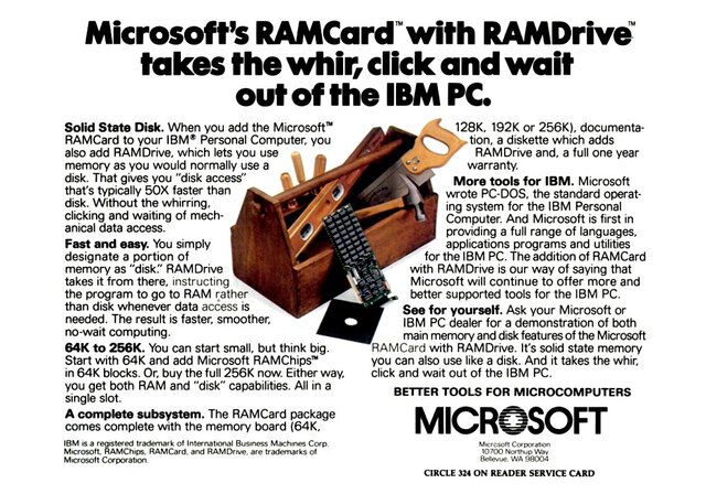 1982-Microsoft RAMCard for IBM PC