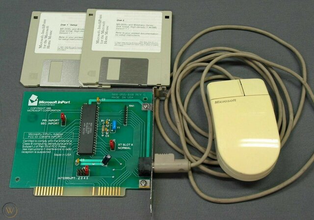 1986-Microsoft announced a new mouse input interface called InPort