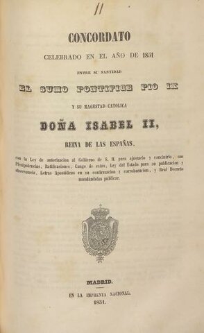 CONCORDATO CON LA SANTA SEDE