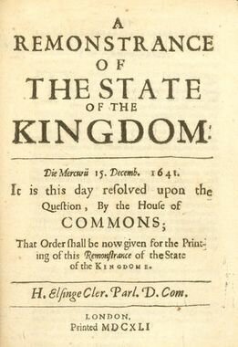 The grand remontrance