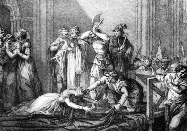 The execution of Mary Queen of Scots