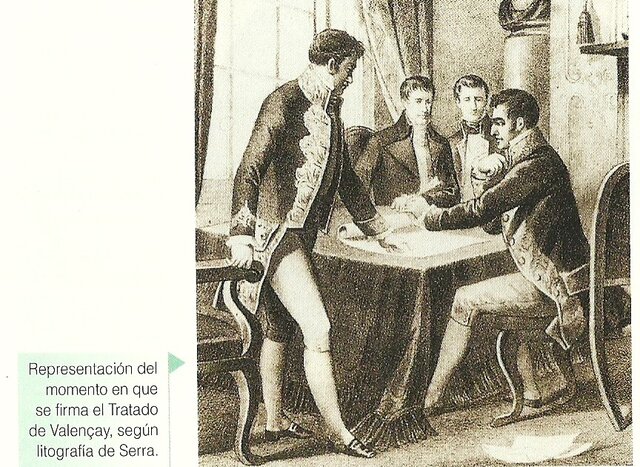Tratado de Valençay: reconocimiento de Fernando VII como rey de España.