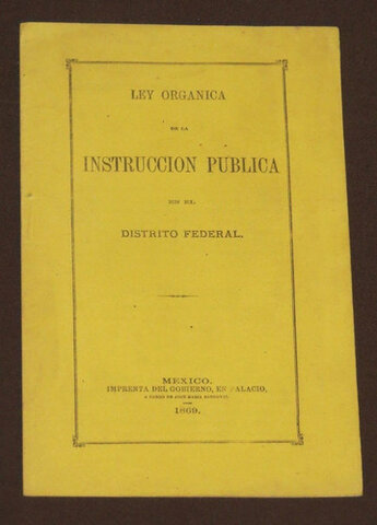 Ley orgánica de la instrucción pública