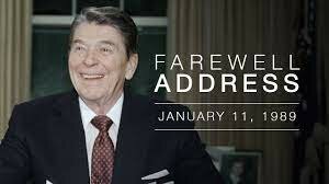 reagan says farewell