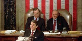 Reagan delivers his first State of the Union