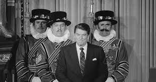 Reagan addresses England Parliament