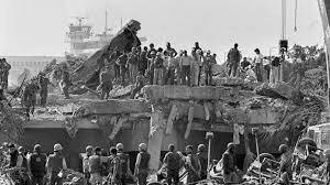 Suicide Bombers attack Marines in Beirut, Lebanon