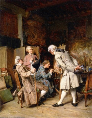 Els coneixedors de pintura - Meissonier