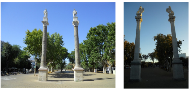 ROMA. ARQUITECTURA. Columnas de Templo Romano