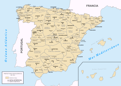 División provincial de Javier de Burgos.