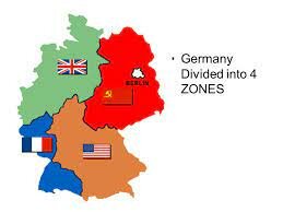 Potsdam conference/ Germany is divided into four zones