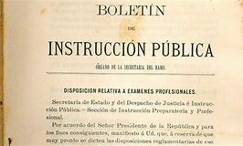 Ley de Instrucción Pública.