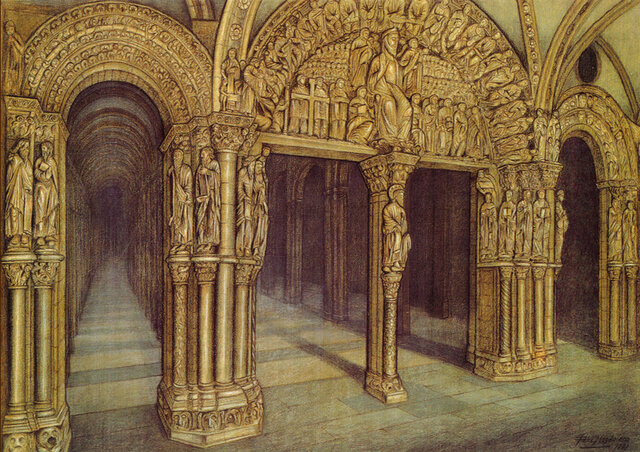 Catedral de Santiago de Compostela (exterior, Pórtico de la Gloria).