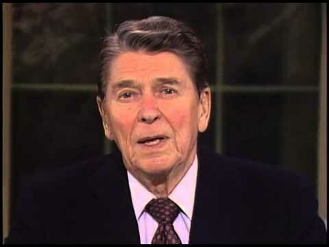 Reagan says farewell