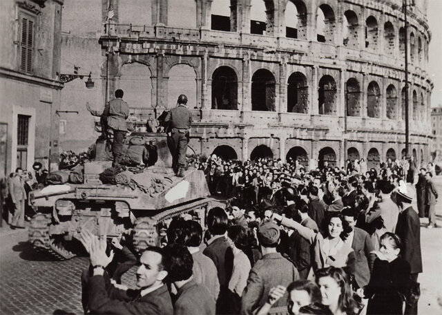 Allied Troops Liberate Rome