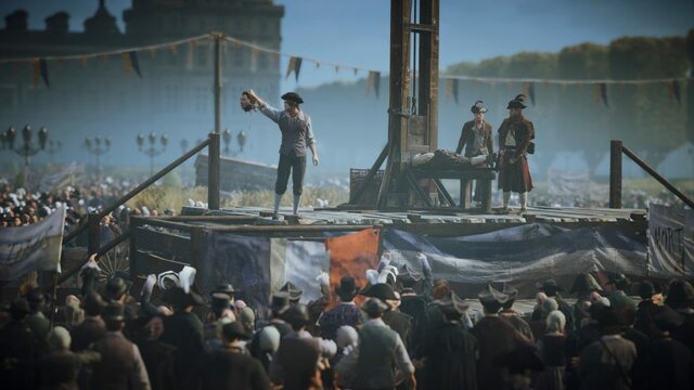 Ejecución de Luis XVI en la guillotina