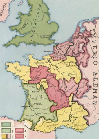 Comienzo de la Guerra de los Cien años.