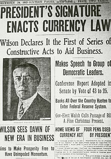Federal Reserve Act is Passed