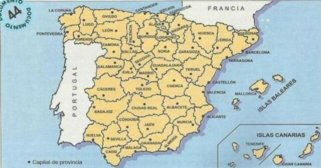 División provincial de Javier de Burgos