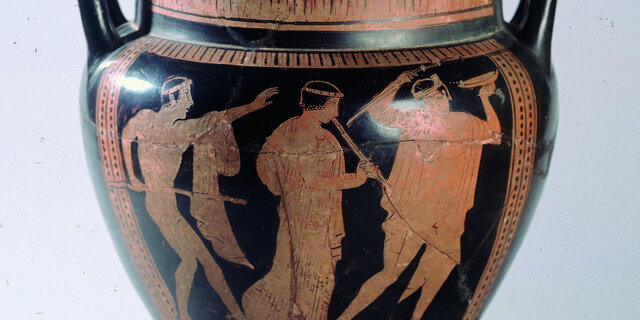 Crater ático de figuras rojas