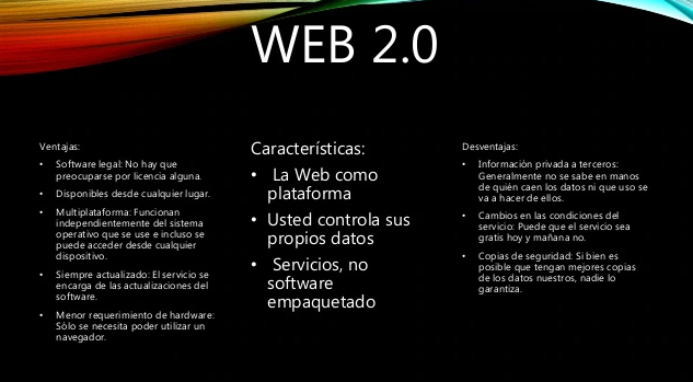 Ventajas y desventajas de la web 2.0