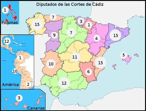 Inicio de las Cortes de Cádiz.