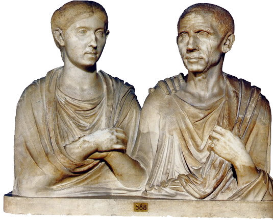 Retratos de Catón y Porcia