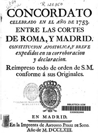 Concordato con la Santa Sede.