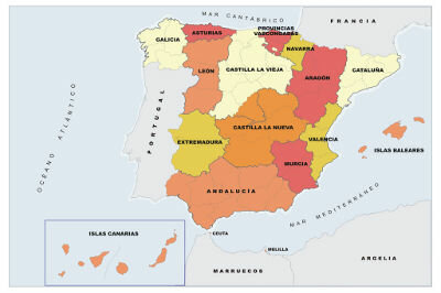 División provincial de Javier de Burgos.