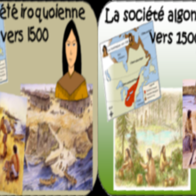 Timeline: La société iroquoienne et la société algonquienne vers 1500