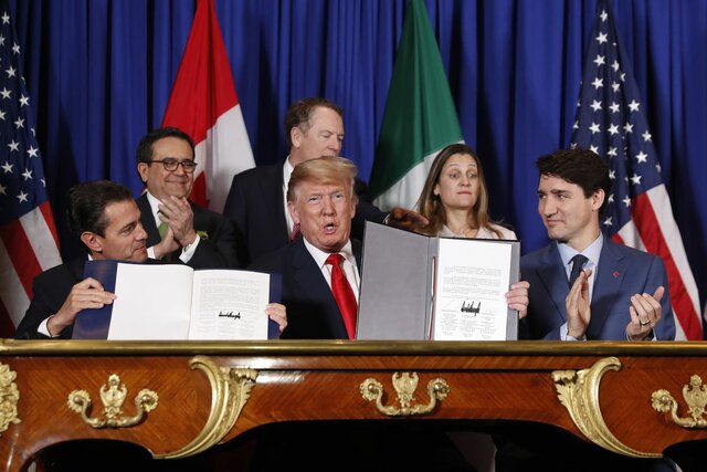 North American Free Trade Agreement between Canada, U.S., and Mexico